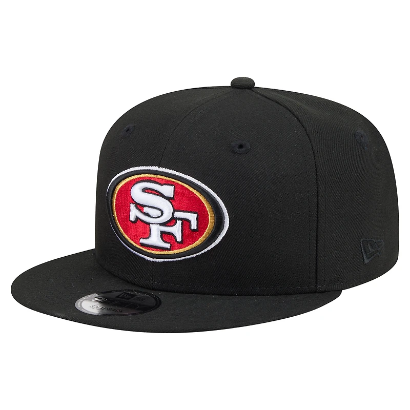 Men's New Era  Black San Francisco 49ers 9FIFTY Snapback Hat