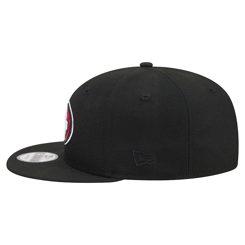 Casquette snapback New Era 9FIFTY noire pour homme