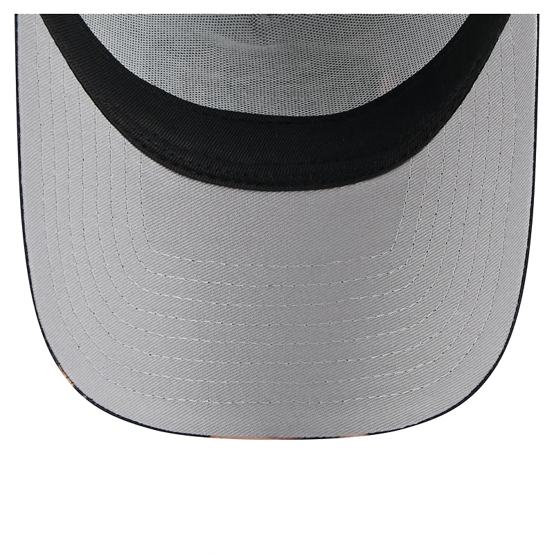 Men's New Era Black San Francisco 49ers Bleached 9FORTY A-Frame Adjustable Hat