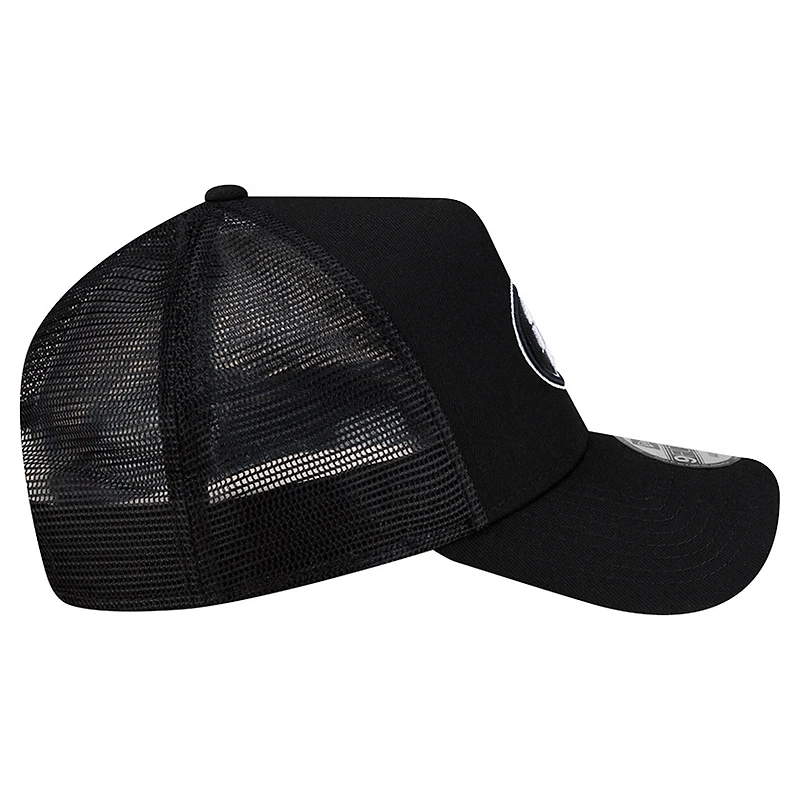 Casquette ajustable New Era noire San Francisco 49ers City Script 9FORTY pour homme