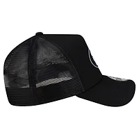 Casquette ajustable New Era noire San Francisco 49ers City Script 9FORTY pour homme