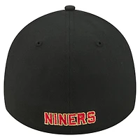 Men's New Era  Black San Francisco 49ers Core Team 39THIRTY Flex Hat