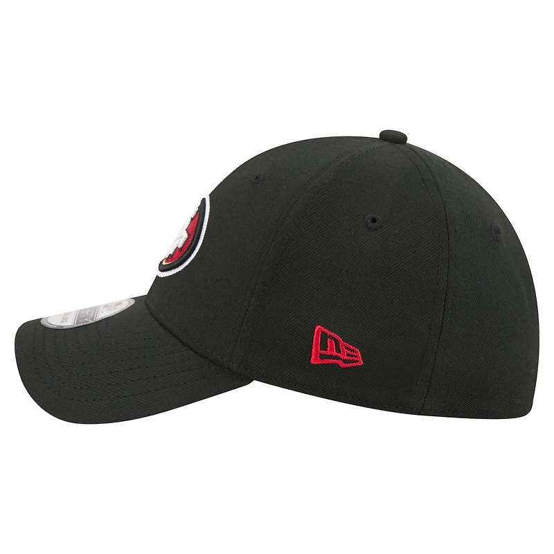 Casquette New Era noire pour homme San Francisco 49ers Core Team 39THIRTY Flex