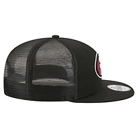 Men's New Era  Black San Francisco 49ers Core Team 9FIFTY Trucker Snapback Hat