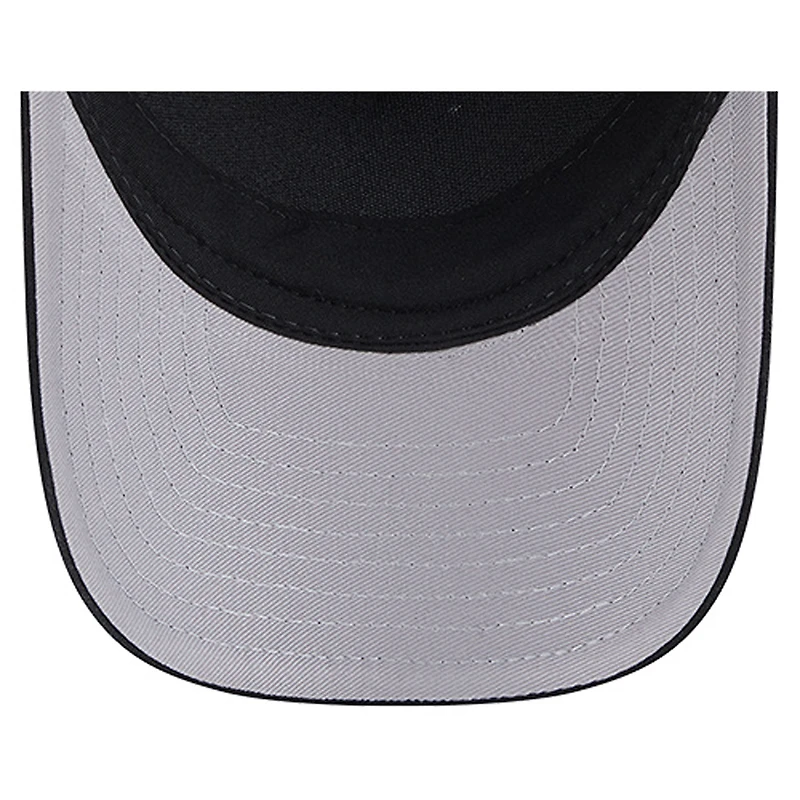 Casquette camionneur ajustable New Era noire San Francisco 49ers Gas Station 9FORTY A-Frame M-Crown pour homme