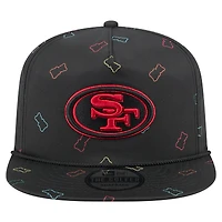 Men's New Era Black San Francisco 49ers Gummy Golfer Snapback Hat