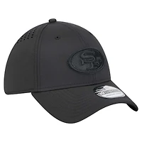 Men's New Era Black San Francisco 49ers Hydro 39THIRTY Flex Hat