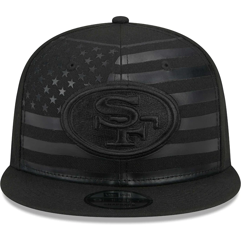 Men's New Era Black San Francisco 49ers Independent 9FIFTY Snapback Hat