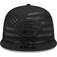 Men's New Era Black San Francisco 49ers Independent 9FIFTY Snapback Hat
