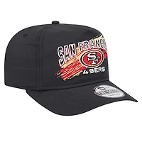Casquette ajustable noire San Francisco 49ers Injection Golfer pour homme New Era