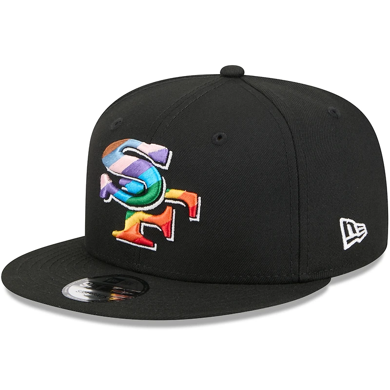 Casquette snapback 9FIFTY Pride des San Francisco 49ers de New Era pour homme, noire