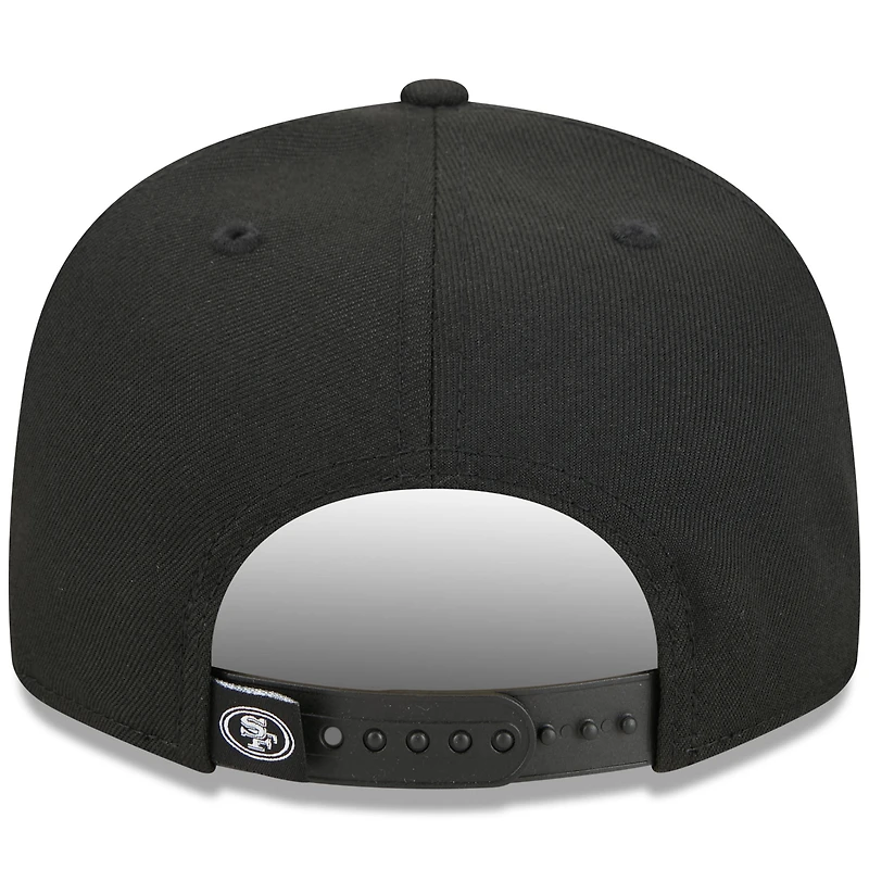 Men's New Era Black San Francisco 49ers Pride 9FIFTY Snapback Hat