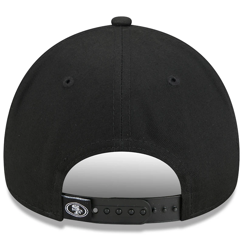 Casquette ajustable New Era noire San Francisco 49ers Pride A-Frame 9FORTY pour homme