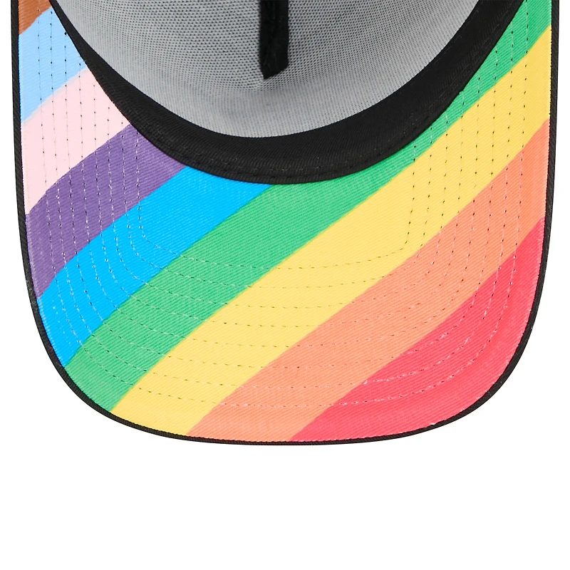 Casquette ajustable New Era noire San Francisco 49ers Pride A-Frame 9FORTY pour homme