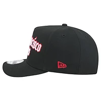 Casquette snapback New Era 9FIFTY noire pour homme, modèle Proud A-Frame des 49ers de San Francisco