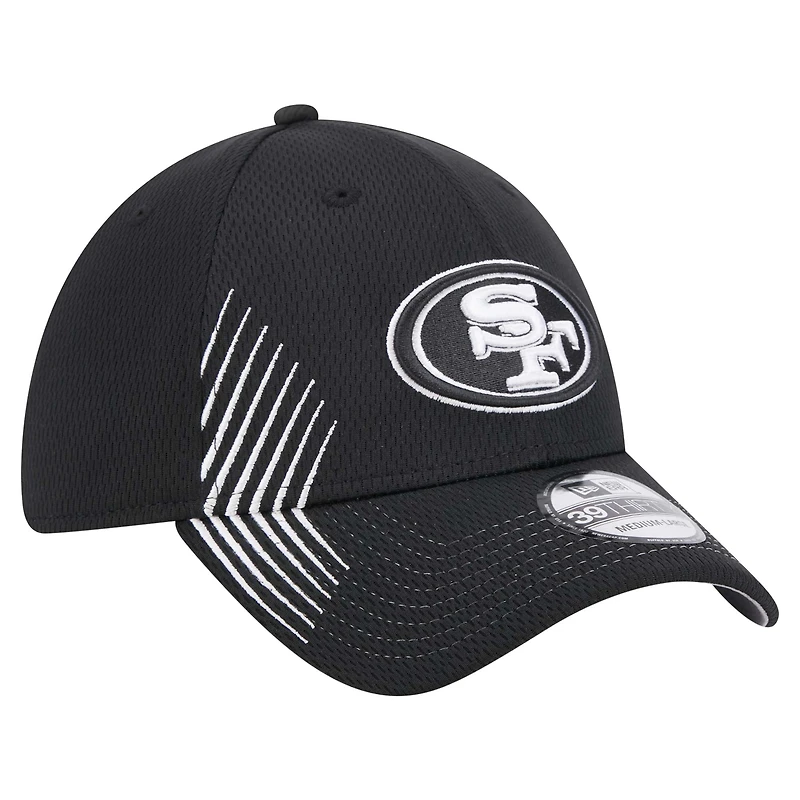 Casquette flexible Sport Night Active 39THIRTY San Francisco 49ers New Era noire pour hommes