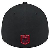 Casquette New Era noire à rayures San Francisco 49ers 39THIRTY Flex pour homme