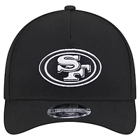 Men's New Era  Black San Francisco 49ers Team Collection 9FORTY M-Crown A-Frame Adjustable Hat