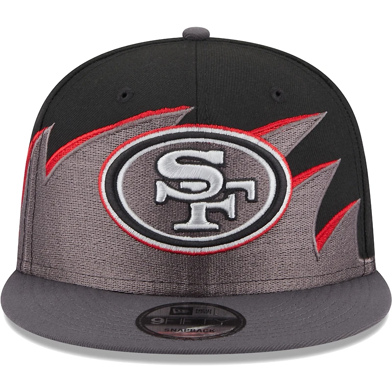 Men's New Era Black San Francisco 49ers Tidal 9FIFTY Snapback Hat