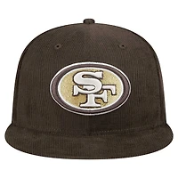 Casquette ajustée 59FIFTY Choco Cord marron San Francisco 49ers pour homme New Era