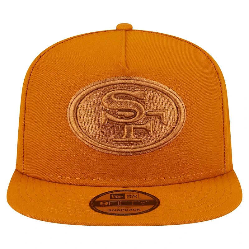 Casquette snapback A-Frame 9FIFTY marron New Era pour homme, coloris San Francisco 49ers