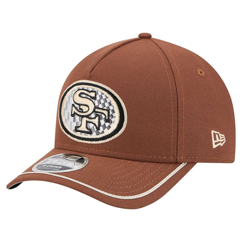 Casquette ajustable Motorsport 9FORTY marron San Francisco 49ers pour homme de New Era
