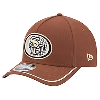 Casquette ajustable Motorsport 9FORTY marron San Francisco 49ers pour homme de New Era