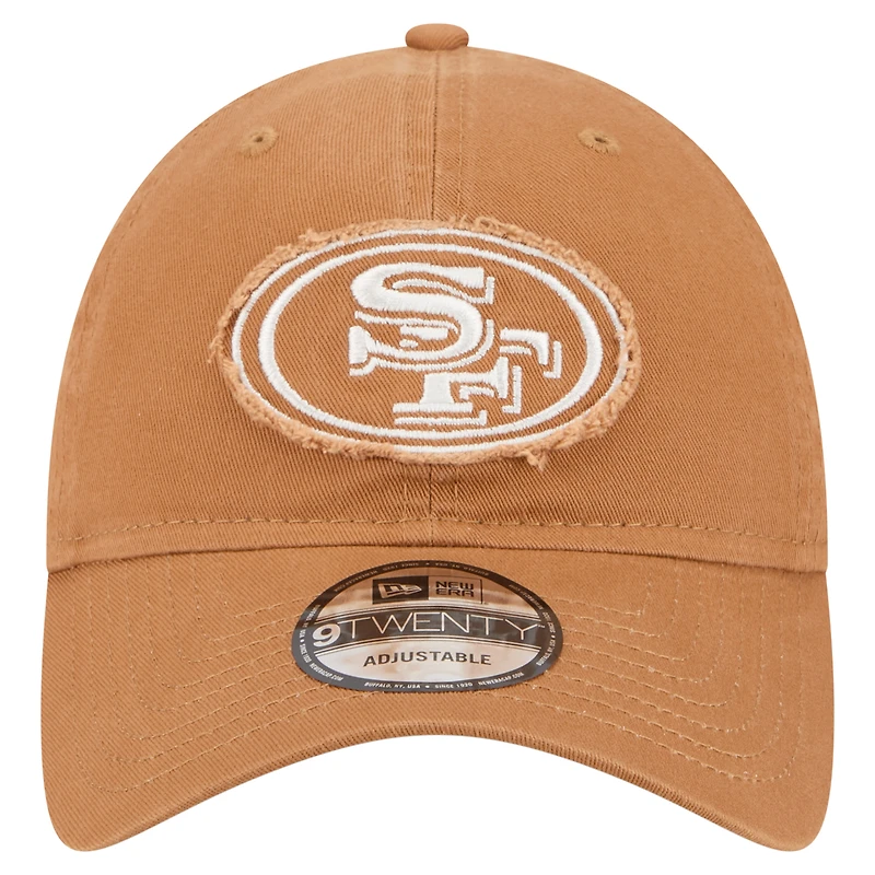 Men's New Era Brown San Francisco 49ers  Stamp 9TWENTY Adjustable Hat