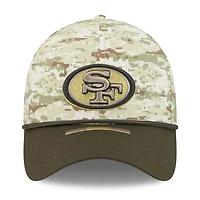 Men's New Era  Camo/Dark Green San Francisco 49ers 2025 Salute to Service 39THIRTY Flex Hat