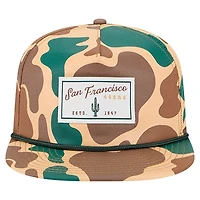 Casquette snapback New Era camouflage San Francisco 49ers Duck Rope 19TWENTY pour homme