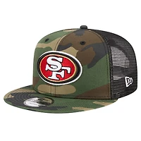 Men's New Era Camo San Francisco 49ers  Main Trucker 9FIFTY Snapback Hat