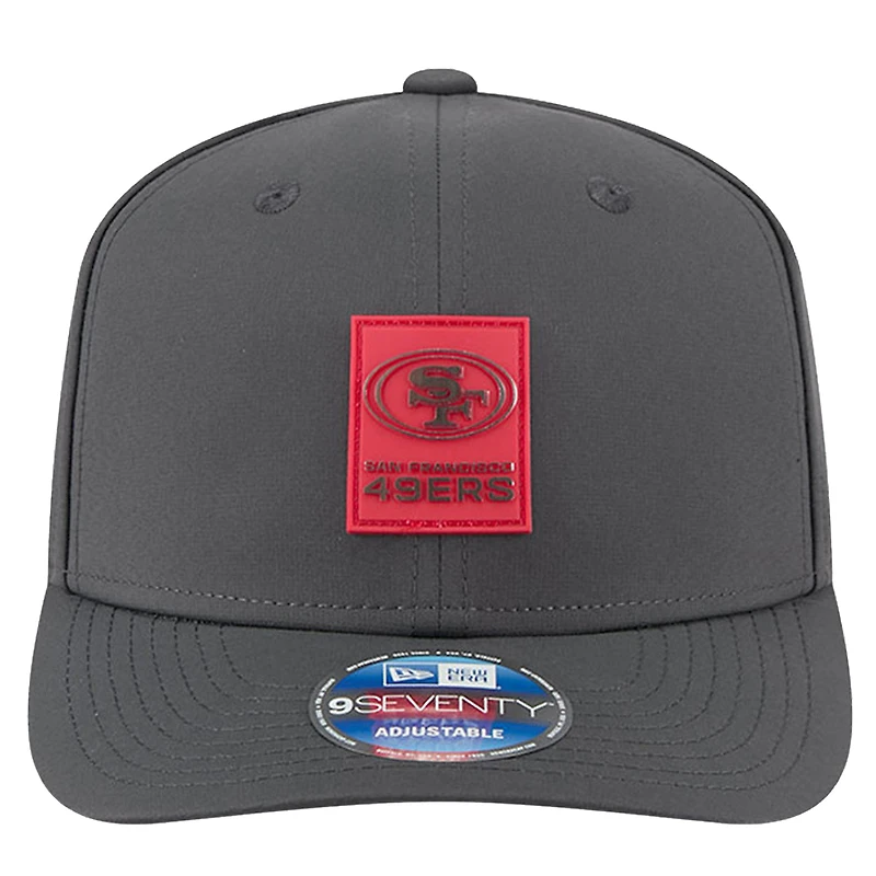 Men's New Era Charcoal San Francisco 49ers 2025 Sideline Cold Weather 9SEVENTY Adjustable Hat