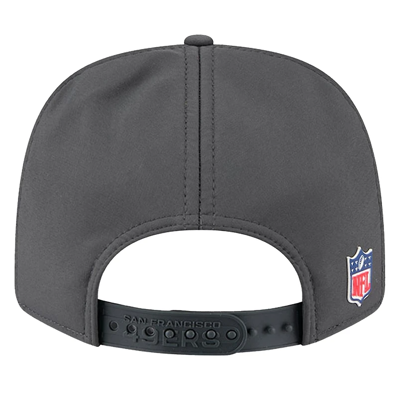 Men's New Era Charcoal San Francisco 49ers 2025 Sideline Cold Weather 9SEVENTY Adjustable Hat
