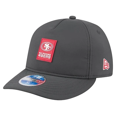 Men's New Era Charcoal San Francisco 49ers 2025 Sideline Cold Weather Retro Crown 59FIFTY Fitted Hat