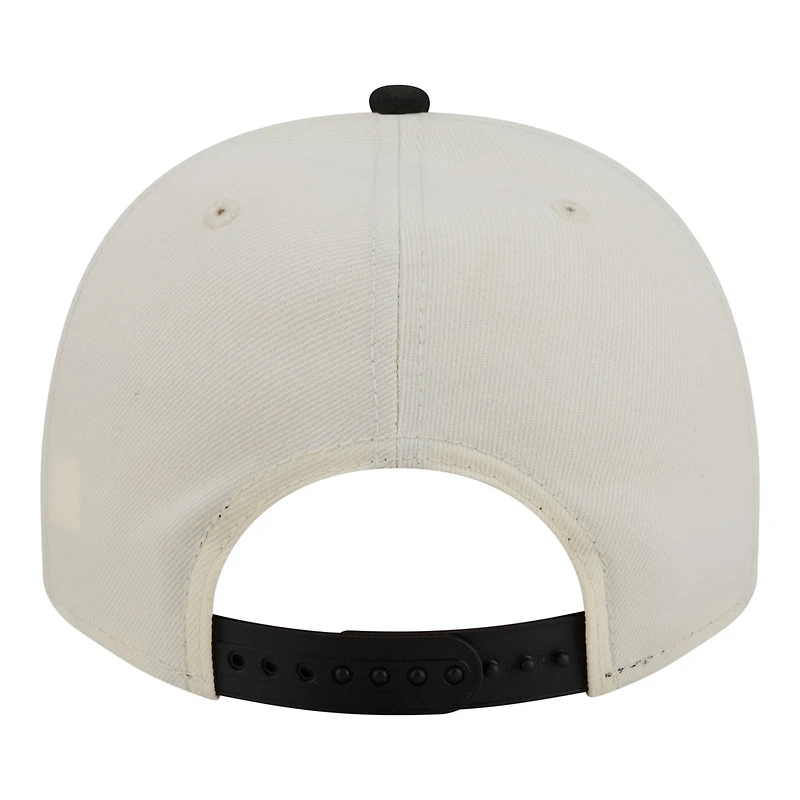 Men's New Era  Cream/Black San Francisco 49ers A-Frame 9FIFTY Snapback Hat