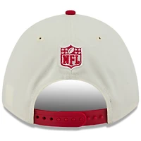 Casquette ajustable New Era 9FORTY M-Crown A-Frame pour homme, couleur crème/écarlate, des San Francisco 49ers, draft NFL 2025