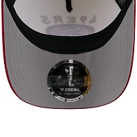 Casquette ajustable New Era 9FORTY M-Crown A-Frame pour homme, couleur crème/écarlate, des San Francisco 49ers, draft NFL 2025