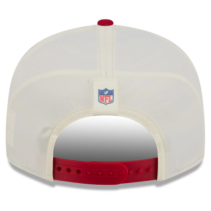 Men's New Era Cream/Scarlet San Francisco 49ers 2026 NFL Training Camp 9FIFTY Snapback Hat