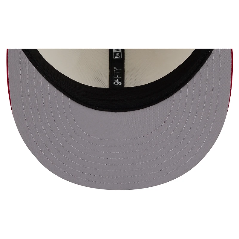 Men's New Era Cream/Scarlet San Francisco 49ers 2026 NFL Training Camp 9FIFTY Snapback Hat