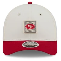 Men's New Era  Cream/Scarlet San Francisco 49ers 2026 NFL Training Camp 9FORTY Adjustable Hat