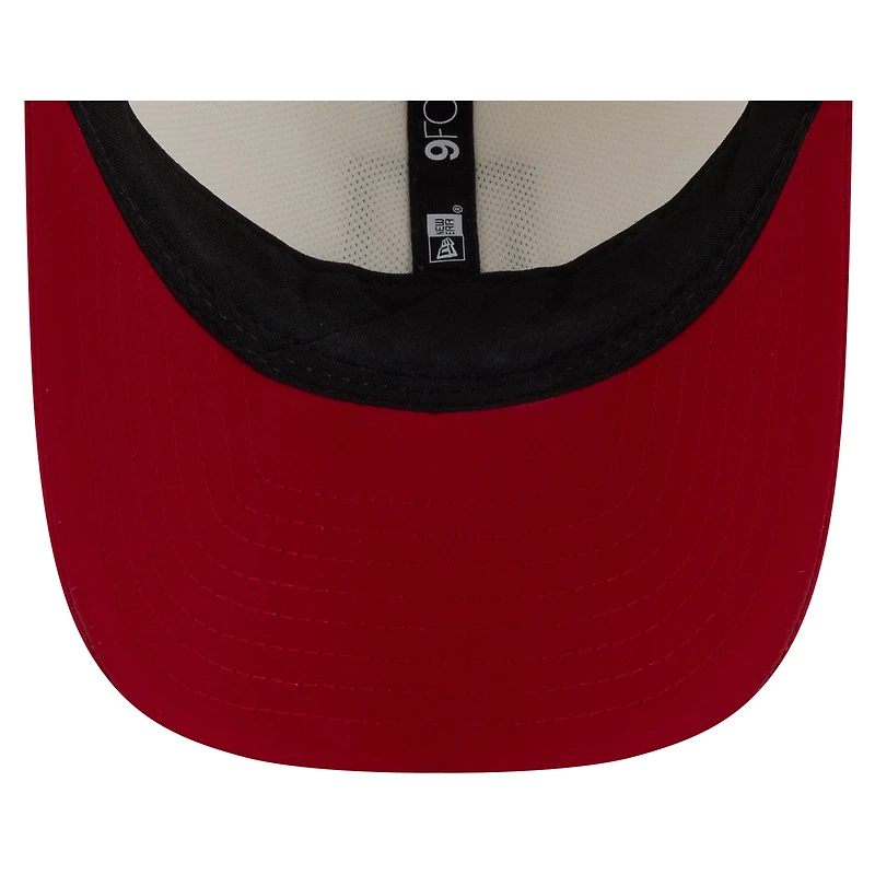 Men's New Era Cream/Scarlet San Francisco 49ers 2026 NFL Training Camp 9FORTY Adjustable Hat