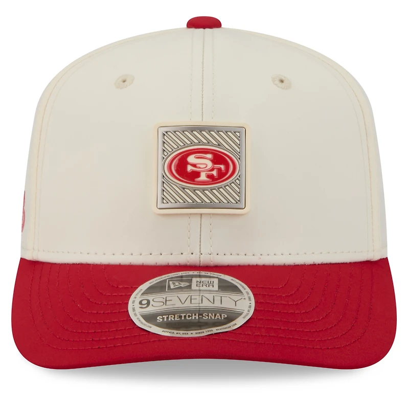 Men's New Era Cream/Scarlet San Francisco 49ers 2026 NFL Training Camp 9SEVENTY Adjustable Hat