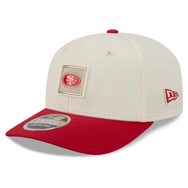 Men's New Era Cream/Scarlet San Francisco 49ers 2026 NFL Training Camp 9SEVENTY Adjustable Hat