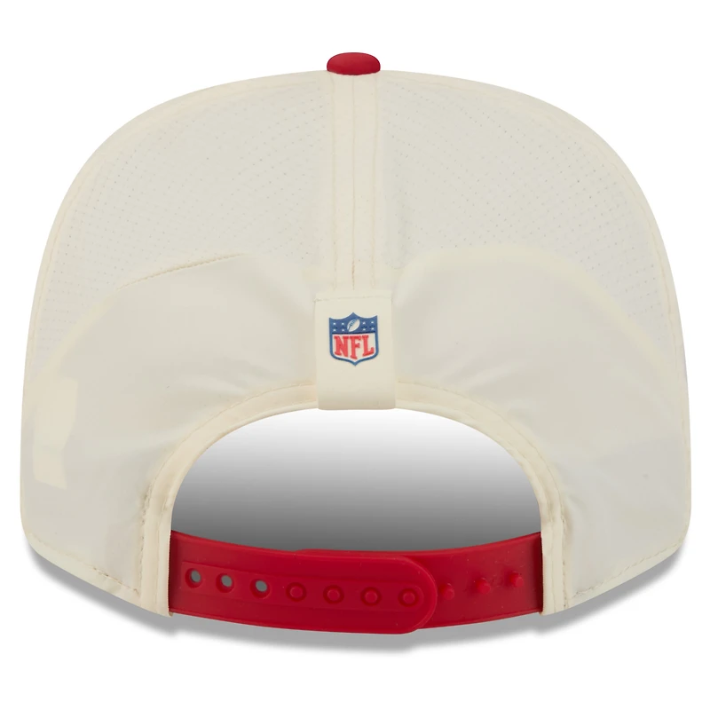 Men's New Era Cream/Scarlet San Francisco 49ers 2026 NFL Training Camp 9SEVENTY Adjustable Hat
