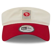 Men's New Era  Cream/Scarlet San Francisco 49ers 2026 NFL Training Camp Adjustable Visor