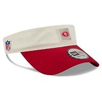 Men's New Era  Cream/Scarlet San Francisco 49ers 2026 NFL Training Camp Adjustable Visor