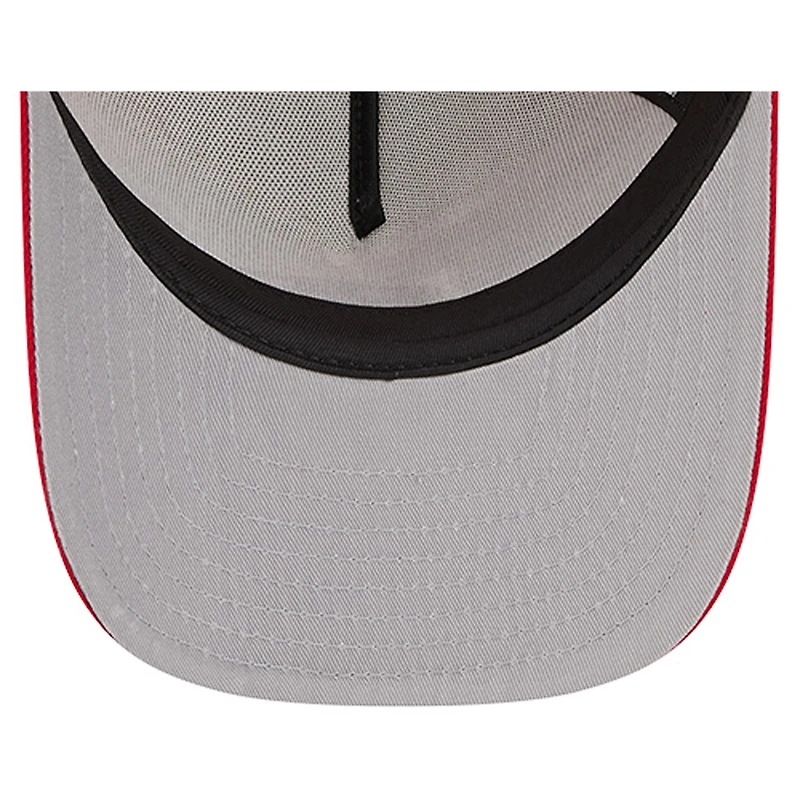 Casquette snapback New Era 9FIFTY Trucker crème/écarlate pour homme, motif bannière des 49ers de San Francisco
