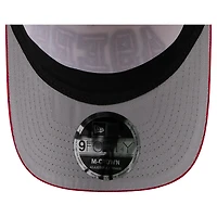 Men's New Era  Cream/Scarlet San Francisco 49ers  Two-Tone Sided Corduroy 9FORTY A-Frame Adjustable Hat