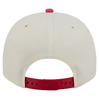Men's New Era  Cream/Scarlet San Francisco 49ers Washed A-Frame 9FIFTY Snapback Hat