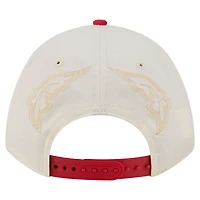 Men's New Era  Cream/Scarlet San Francisco 49ers Western 9FORTY A-Frame Adjustable Hat